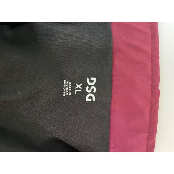 DSG Mens Burgundy Athletic Shorts With Drawstring Elastic Waistband & Side Pocke - Picture 9 of 12